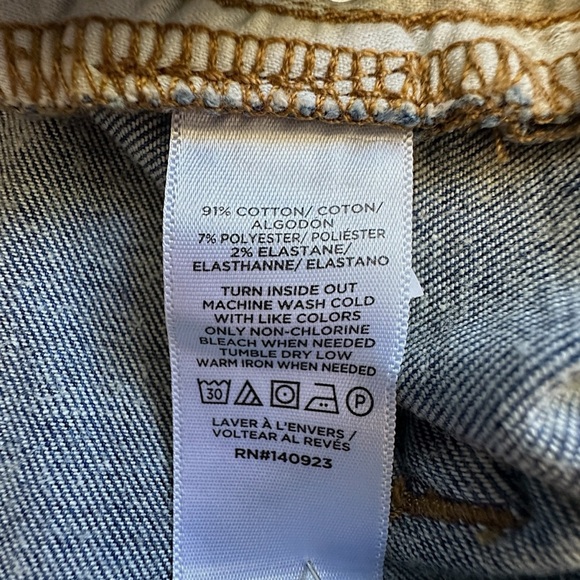 LOFT | NWOT THE BOOT HIGH-RISE STRETCH DENIM JEANS DISTRESSED | SIZE: 14 - Picture 10 of 11